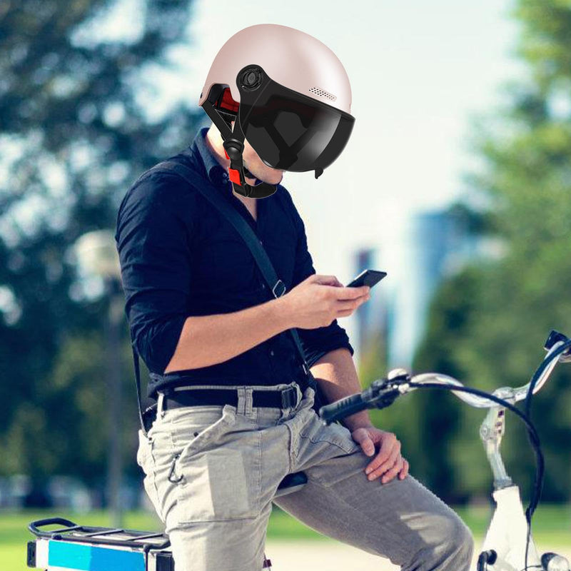 Scooter Helmet For Men And Women | Adults Helmet With Visor | Bikes Cycling Half Helmet | Lightweight Electric Bikes Helmets With Goggle | Retro Open Face Helmet For Scooter