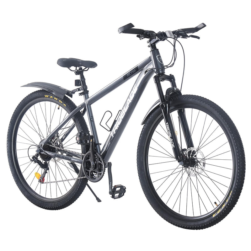 BSTSEL 24/26/27.5/29 Inch Mountain Bike Aluminum Frame with Front Suspension Fork Mountain Bicycle 21 Speeds with Dual Disc-Brake Suitable for Over 18 Years