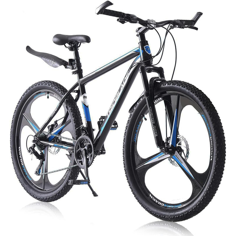 LSBIKE Mountain Bike 24in 26in 27.5In 3/10 Spoke Wheels Bicycle 21 Speed Drivetrain Bike Mountain bicycle for Adult Men Dual Suspension Hardtail Bike Women Sport Cycling