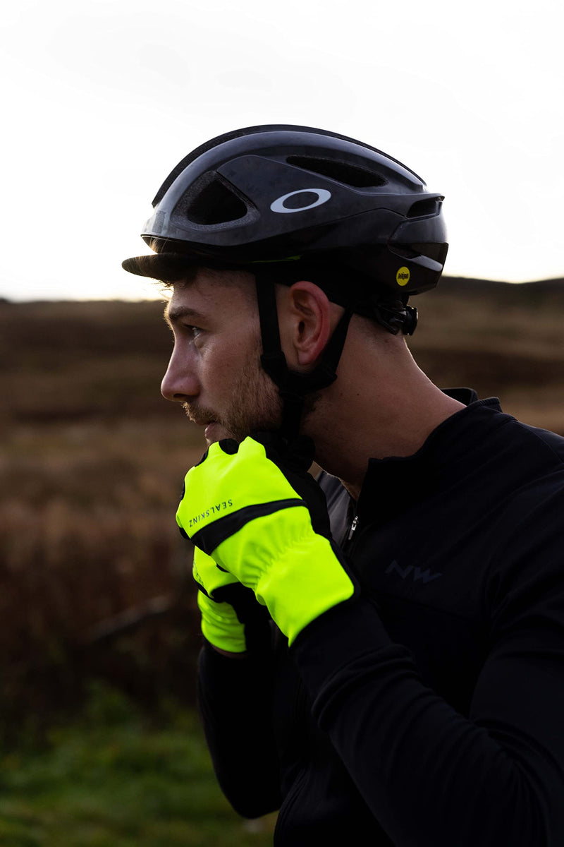 SEALSKINZ | Bodham |Unisex Waterproof All Weather Cycle Glove | Suede Thumb Wiper is Soft on the Face | Cycling & Outdoor Sports | Three-Layer Insulation Technology