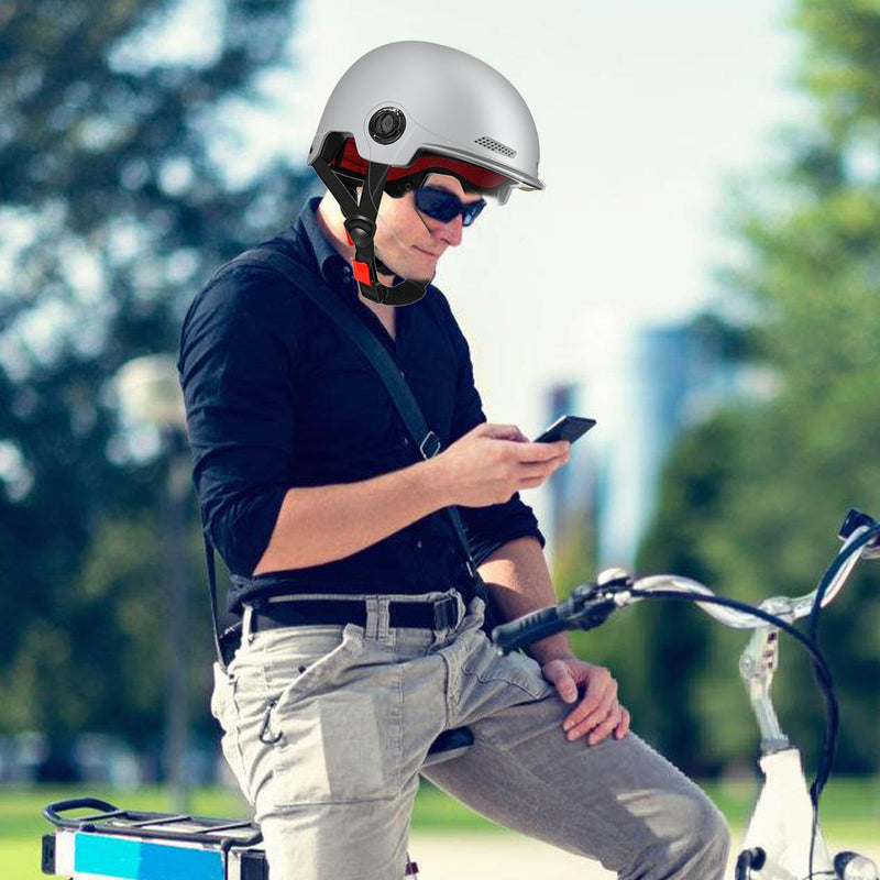 Scooter Helmet For Men And Women | Adults Helmet With Visor | Bikes Cycling Half Helmet | Lightweight Electric Bikes Helmets With Goggle | Retro Open Face Helmet For Scooter