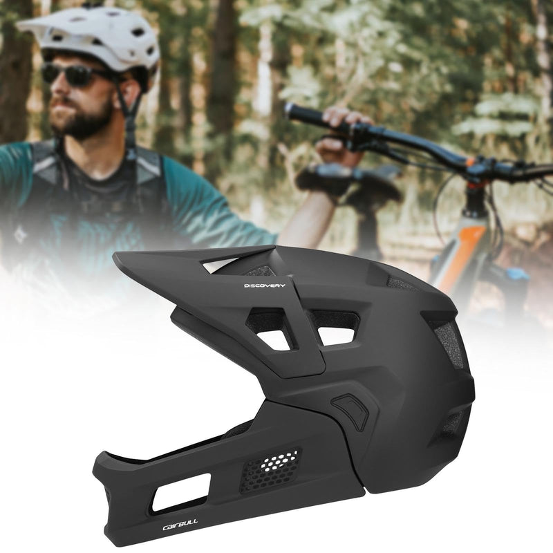 Baoblaze Mountain Bike Helmet Bicycle Helmet for Adults Lightweight with Detachable Chin Pad Gear Breathable Full Face Cycling Helmet