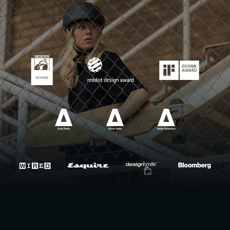 CLOSCA. Foldable helmet. The bike helmet for women and men. Certificate for bicycle, scooter, electric bicycle, inline skates and skateboards.