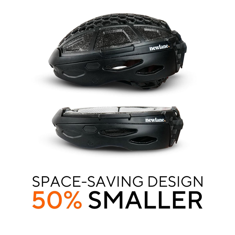 Newlane Foldable Bike Helmet. Compact, Safety-Certified, UK Made Bicycle Helmet for Adults. Ideal for Commuters, Cyclists, and Electric Scooter Riders. Unisex Design for Men and Women.
