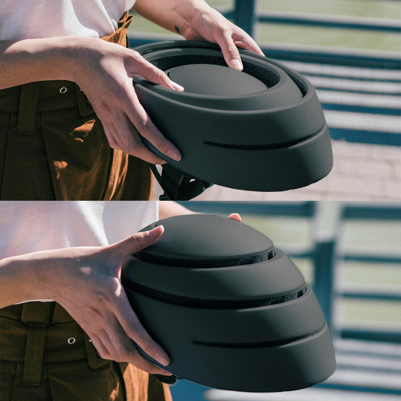 CLOSCA. Foldable helmet. The bike helmet for women and men. Certificate for bicycle, scooter, electric bicycle, inline skates and skateboards.