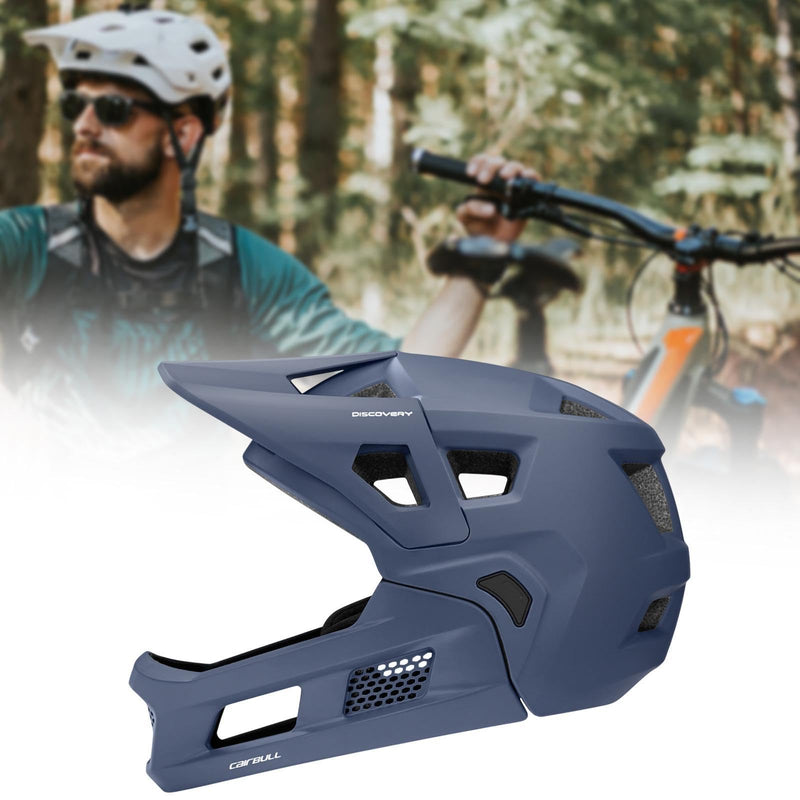 Baoblaze Mountain Bike Helmet Bicycle Helmet for Adults Lightweight with Detachable Chin Pad Gear Breathable Full Face Cycling Helmet