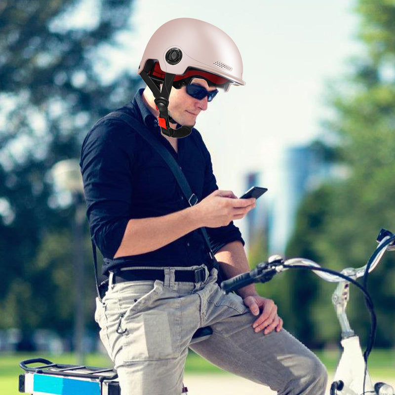 Scooter Helmet For Men And Women | Adults Helmet With Visor | Bikes Cycling Half Helmet | Lightweight Electric Bikes Helmets With Goggle | Retro Open Face Helmet For Scooter