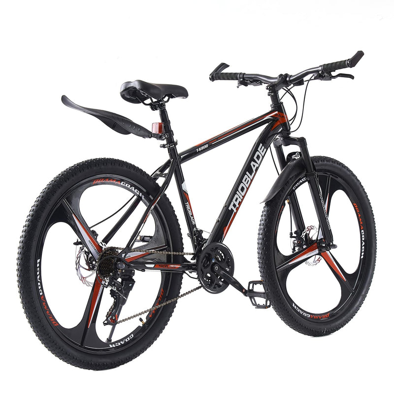 LSBIKE Mountain Bike 24in 26in 27.5In 3/10 Spoke Wheels Bicycle 21 Speed Drivetrain Bike Mountain bicycle for Adult Men Dual Suspension Hardtail Bike Women Sport Cycling