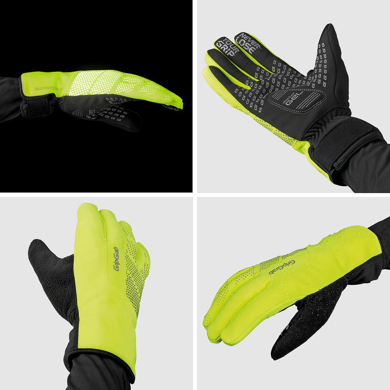 GripGrab RIDE Waterproof Winter Cycling Gloves Windproof Thermal Padded Fleece Lined Cold Weather Warm Bicycle Glove