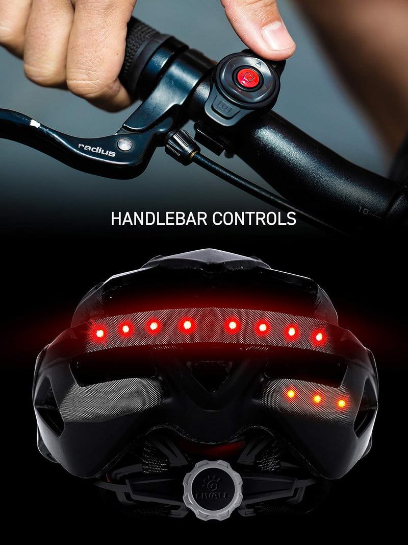 LIVALL BH60SE Smart Bike Bluetooth Cycle Helmet With Wireless Handlebar Remote Control, Black Bicycle Helmet, UK
