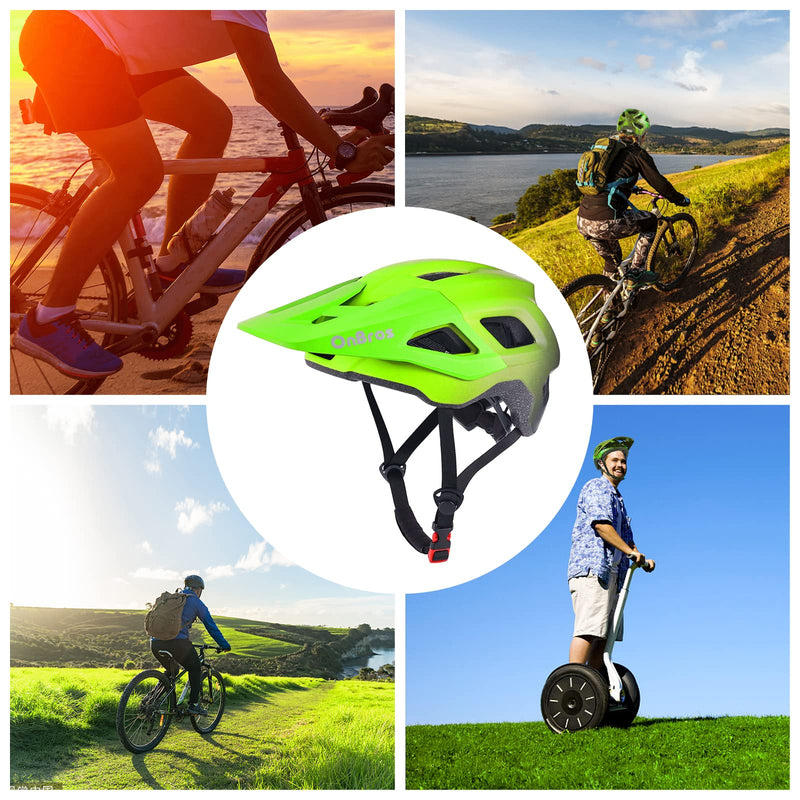 Bike Helmets, OnBros Cycle Helmet Men and Women, Scooter Skateboard MTB BMX Bike Helmet Lightweight, Mountain Bike Helmet with Visor, Bicycle Helmet