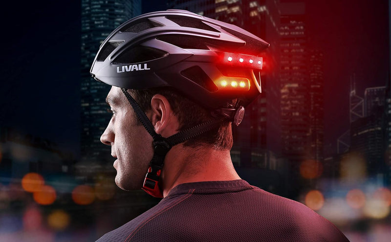 LIVALL BH60SE Smart Bike Bluetooth Cycle Helmet With Wireless Handlebar Remote Control, Black Bicycle Helmet, UK