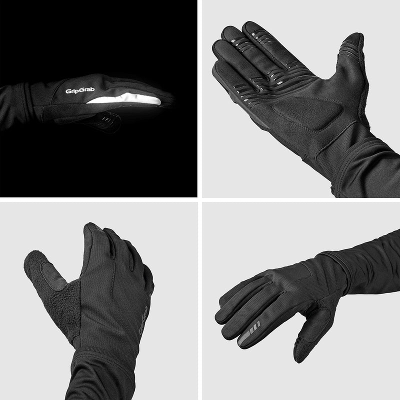 GripGrab Hurricane 2 Windproof Spring-Autumn Cycling Gloves Long Padded Thermal Road MTB Gravel Bike Bicycle Glove