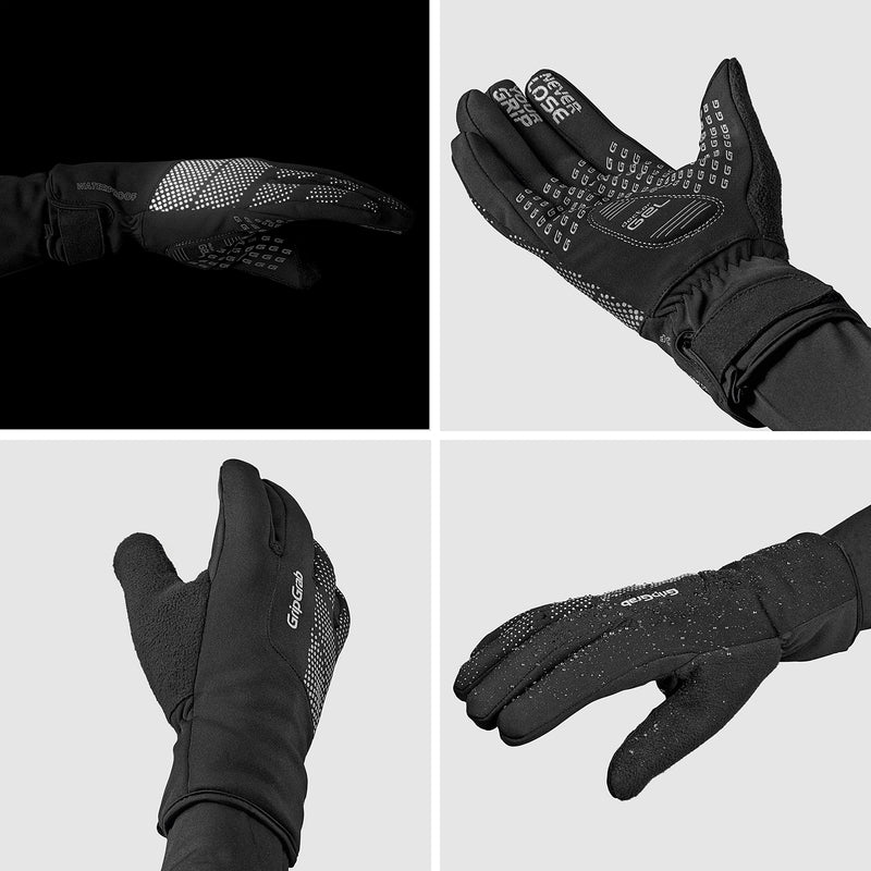 GripGrab RIDE Waterproof Winter Cycling Gloves Windproof Thermal Padded Fleece Lined Cold Weather Warm Bicycle Glove